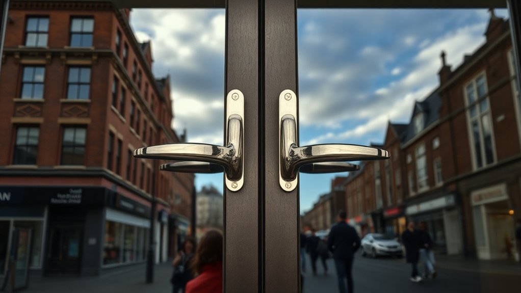 Glass Doors Oval