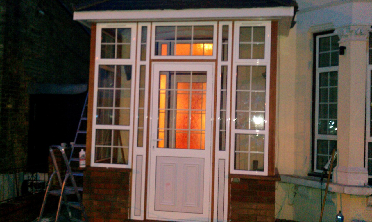 uPVC porch with Georgian bar glazing installed in Camberwell
